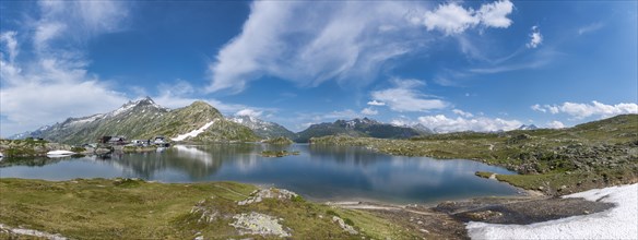 Landscape with Lake of the Dead on the Grimsel Pass