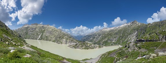 View of Lake Grimsel from the Grimsel Pass road