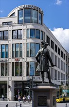 Prince Leopold of Dessau Statue in front of the Mall of Berlin at Wilhelmplatz