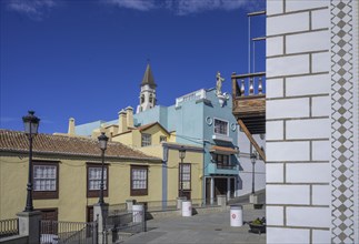 Ermita nuestra Senora de Bonanza and houses of the old town