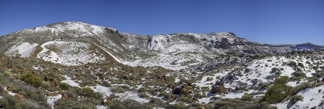 Las Canadas del Teide National Park freshly covered in snow