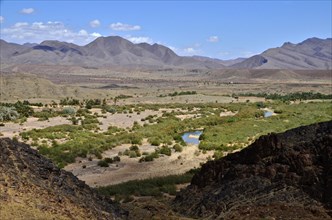 Draa Valley with River and Palm Groves