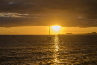 Sunset at Tejita Beach near Montana Roja