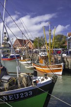 Harbour with fishing boats on the East Frisian North Sea coast
