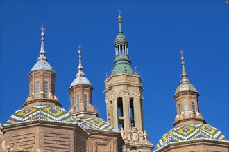 Domes of the Baroque Basilica del Pilar