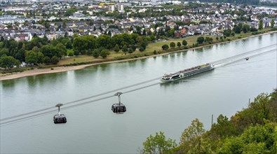 The cable car at Deutsches Eck in Koblenz