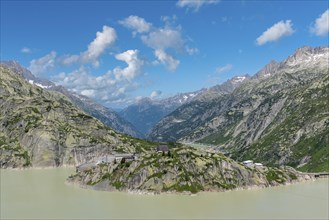 View of Lake Grimsel from the Grimsel Pass road