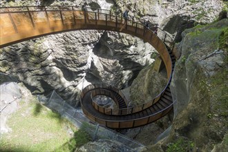 Spiral staircase Helix in the Liechtensteinklamm