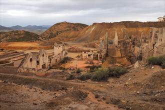 Mine site with ruins