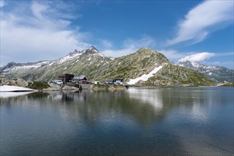 Landscape with Lake of the Dead on the Grimsel Pass