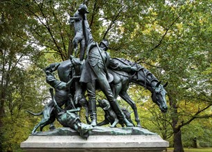 Bronze sculptures Fox Hunt