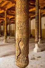 Wooden columns of the Juma Mosque