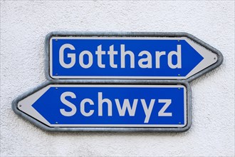 Signpost Gotthard