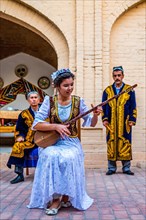 Folklore performance in a caravanserai