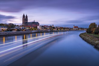 Magdeburg Cathedral on the river Elbe