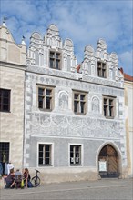 Renaissance house with sgraffiti