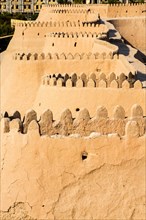 City wall made of clay