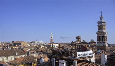 View from the roof terrace of the Fondaco dei Tedeschi towards St Mark's Square