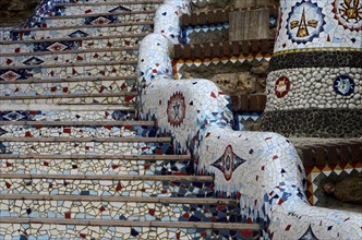 Staircase with mosaics