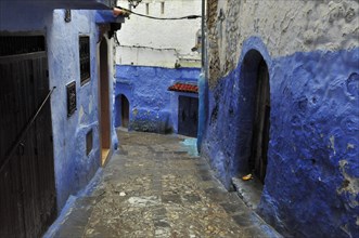 Blue alleys in Blue City Chefchaouen