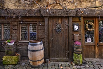 Old wooden door