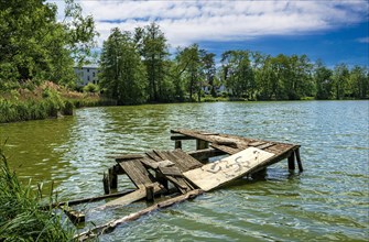 Dilapidated jetty in the Boddensee