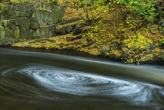 River Bode in the autumnal Harz Mountains