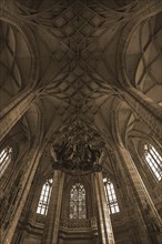 Gothic vault with the Angelic Salutation