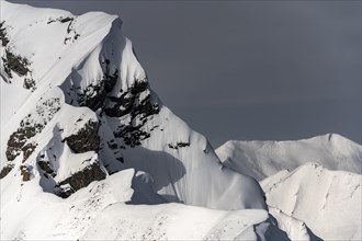 Snowy peaks in Kleinwalsertal