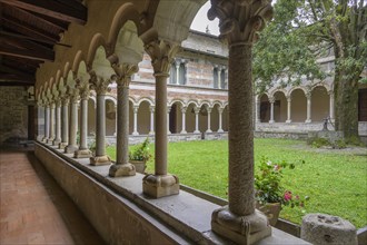 Cloister in the Abbazia Cistercense di Santa Maria di Piona