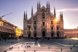 Milan Cathedral in the golden hour