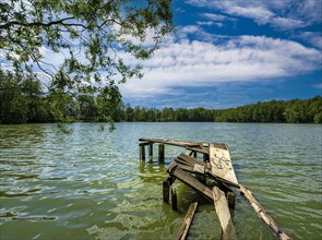 Dilapidated jetty in the Boddensee