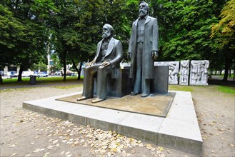 Karl Marx and Friedrich Engels Bronze monument