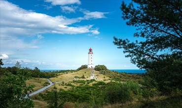 The lighthouse on the island of Hiddensee
