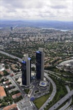 View from Istanbul Sapphire on towers of Sabanci Center