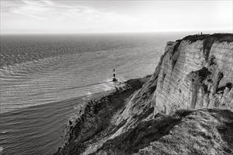 Chalk Coast with View of Beachy Head Lighthouse