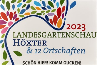 Sign with the inscription Landesgartenschau 2023