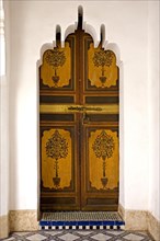 Precious wooden doors in the Palais de la Bahia