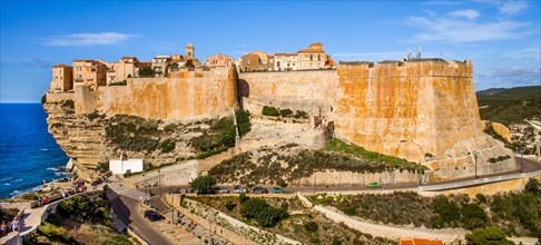 Fortified town of Bonifacio on the cliff