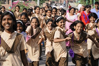 School trip of a girls' class in Jodhpur