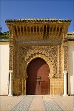 Entrance gate of the Mausoleum of Moulay Ismail