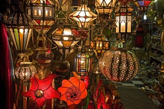 Lamp shop in the nearby souk