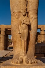 14 metre high statue of Ramses II and his daughter Merit-Amun