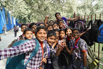 School class on a field trip