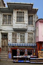 Sultanahmet old town district with wooden houses