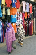 Magnificent traditional garments at the textile souk