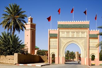 City gate of the desert city of Rissani