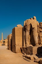 Gate of Ramses IX with obelisk Thutmosis I. Karnak Temple