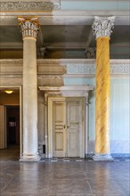 Columns in the Cupola Hall of the Neues Palais in Pillnitz Palace