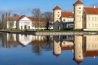 Rheinsberg Castle with lake and park